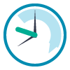 emPerform clock symbol.
